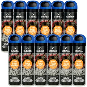 Farba do znakowania TRACK MARKER niebieska 500 ml 12 szt. SOPPEC