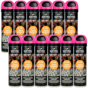 Farba do znakowania TRACK MARKER różowa 500 ml 12 szt.  SOPPEC