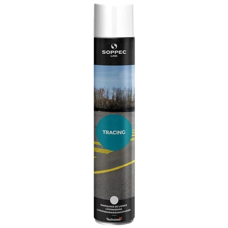 SOPPEC TRACING Farba geodezyjna drogowa do malowania linii biała 750ml