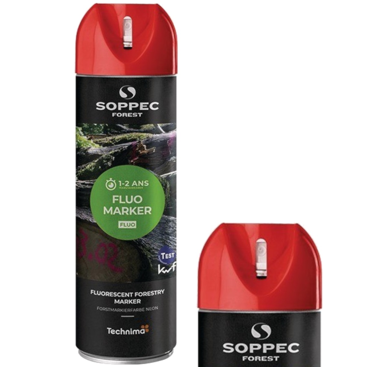 Farba spray czerwona do znakowania drzew FLUO MARKER 500ml SOPPEC 131313