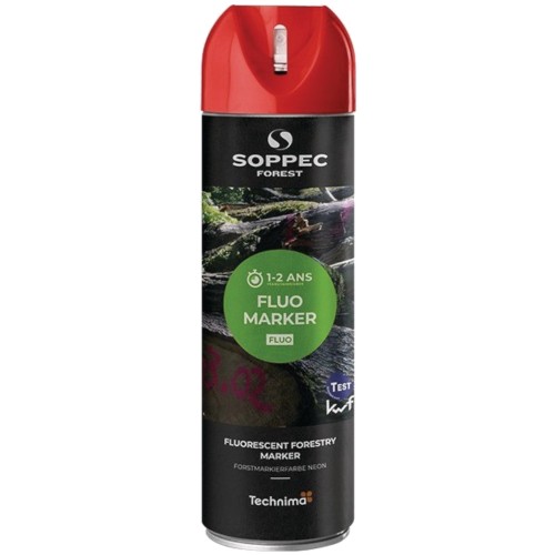 Farba spray czerwona do znakowania drzew FLUO MARKER 500ml