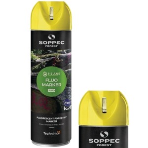 Farba spray żółta do znakowania drzew Fluo Marker 500ml Soppec 131317
