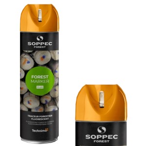 Farba spray pomarańczowa do znakowania drzew Fluo Forest Marker 500ml Soppec 133016
