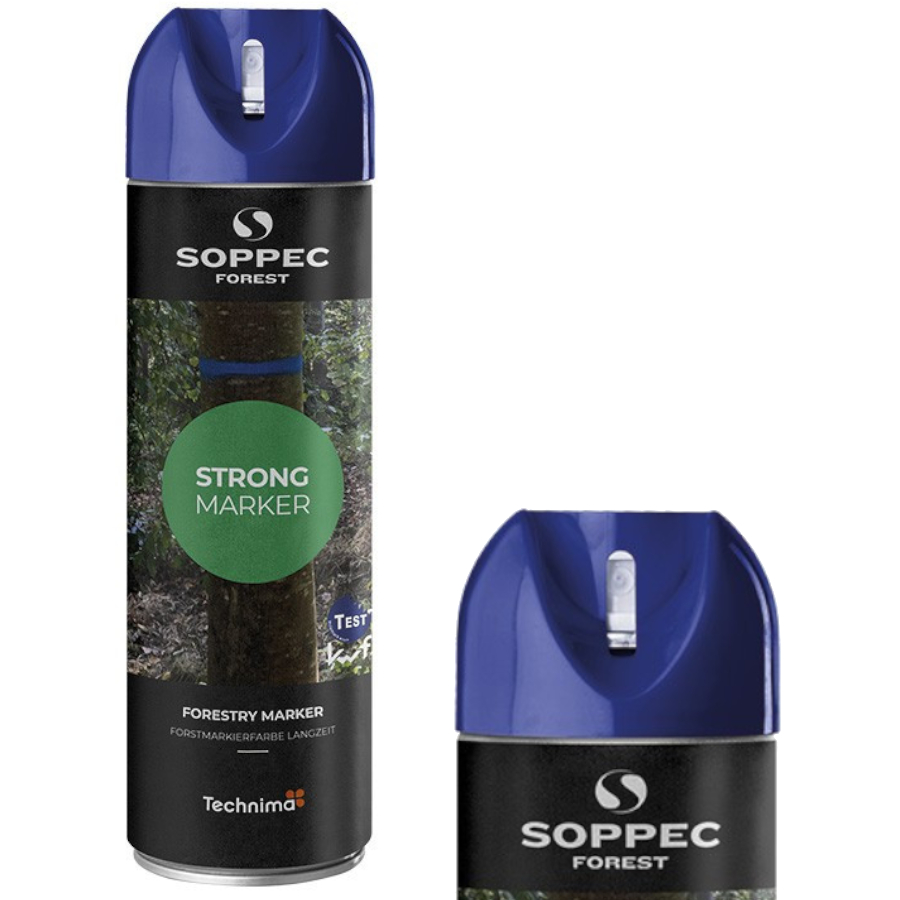 Farba Spray niebieska do znakowania drzew STRONG MARKER 500ml SOPPEC 131701