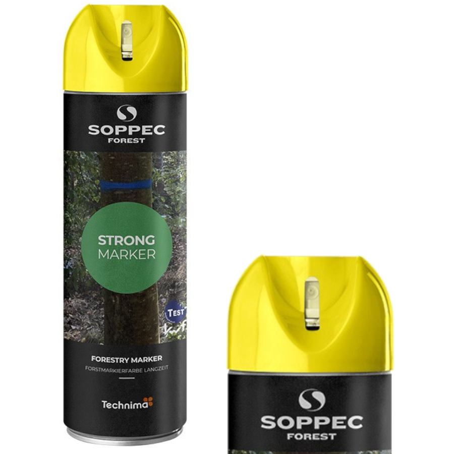 Farba Spray żółta do znakowania drzew STRONG MARKER 500ml SOPPEC 131702