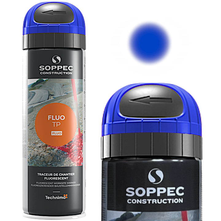 SOPPEC FLUO T.P. Farba do znakowania niebieska 500 ml