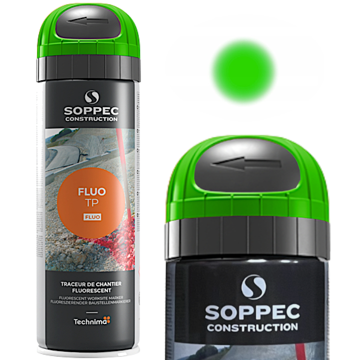 SOPPEC FLUO T.P. Farba do znakowania zielona 500 ml