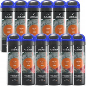 Farba do znakowania FLUO T.P. niebieska 500 ml 12 szt. SOPPEC