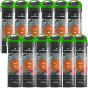 Farba do znakowania FLUO T.P. zielona 500 ml 12 szt. SOPPEC