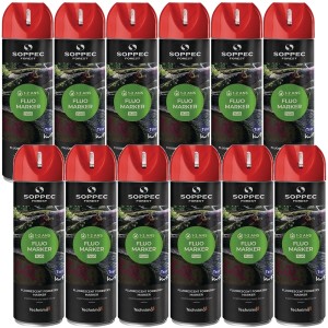 Farba do znakowania FLUO MARKER czerwona 500ml 12szt. SOPPEC