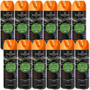 Farba do znakowania FLUO MARKER pomarańczowa 500ml 12szt. SOPPEC