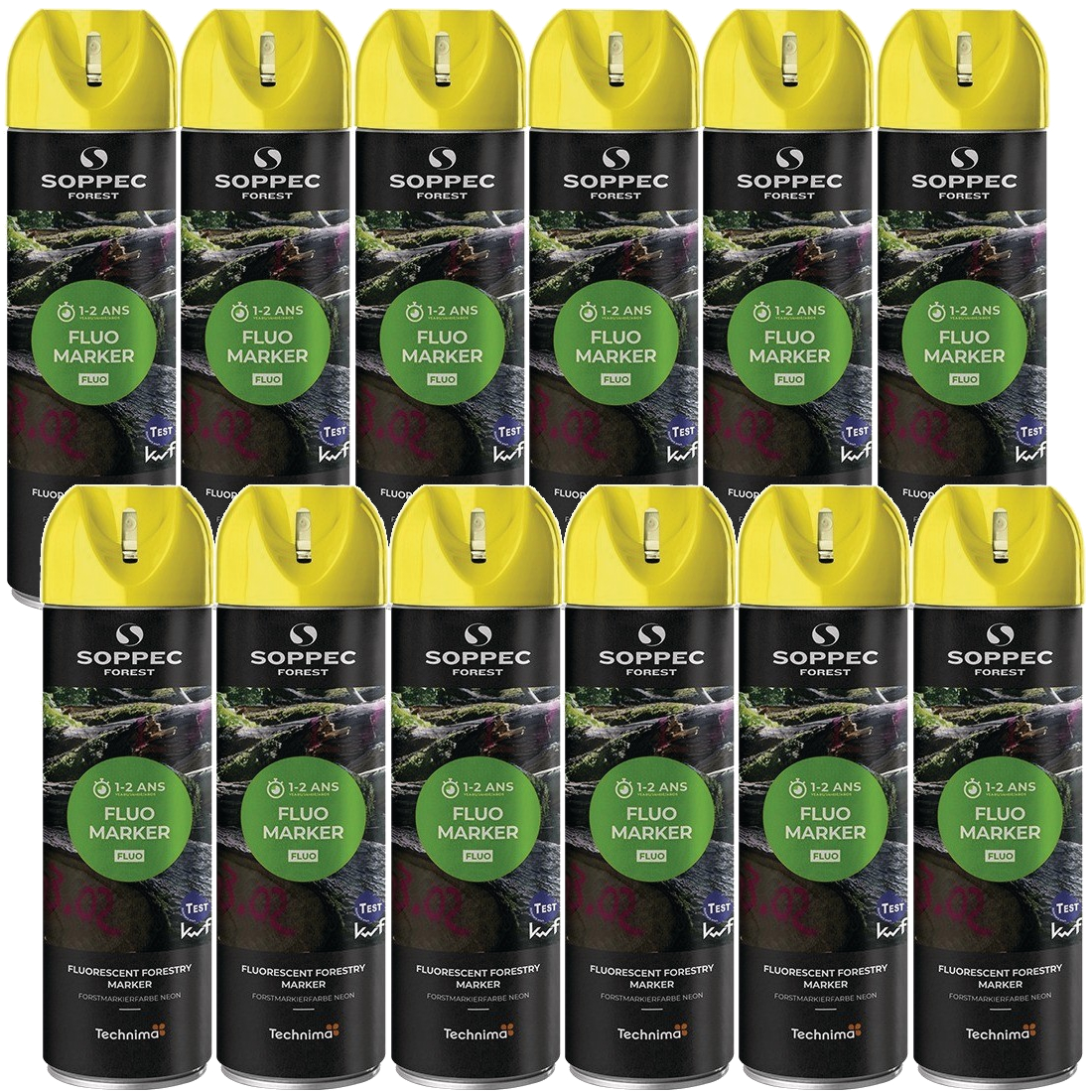 Farba do znakowania FLUO MARKER żółta 500ml 12szt. SOPPEC