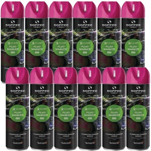 Farba do znakowania FLUO MARKER różowa 500ml 12szt. SOPPEC