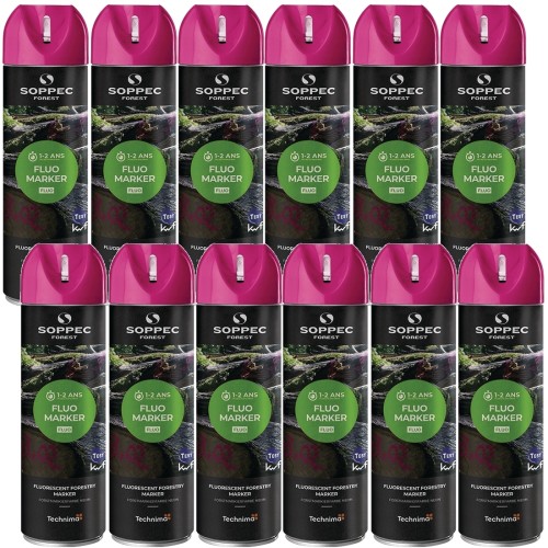 Farba do znakowania FLUO MARKER różowa 500ml 12szt. SOPPEC