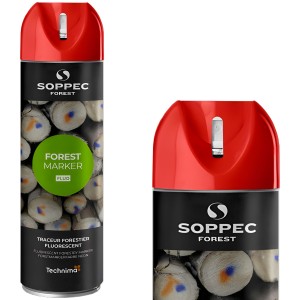 Farba w sprayu do znakowania drzew czerwona 500ml SOPPEC Forest Marker 133013