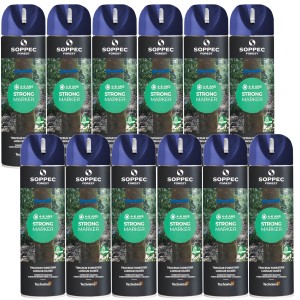 SOPPEC Spray do znakowania drzew drewna niebieski STRONG MARKER 12 x 500ml