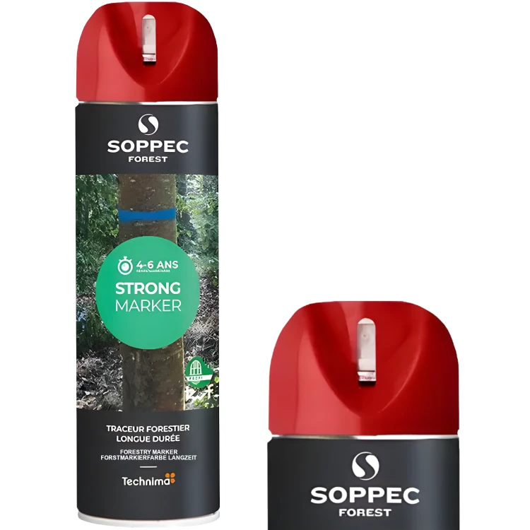 SOPPEC Spray do znakowania drzew drewna czerwony STRONG MARKER 500ml