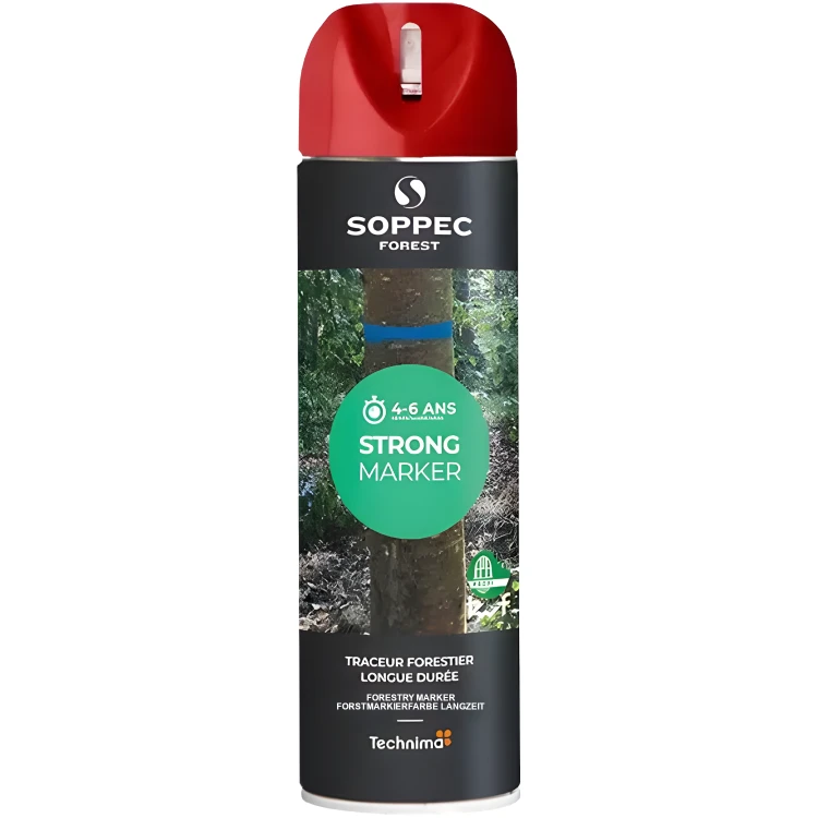 SOPPEC Spray do znakowania drzew czerwony STRONG MARKER 500ml