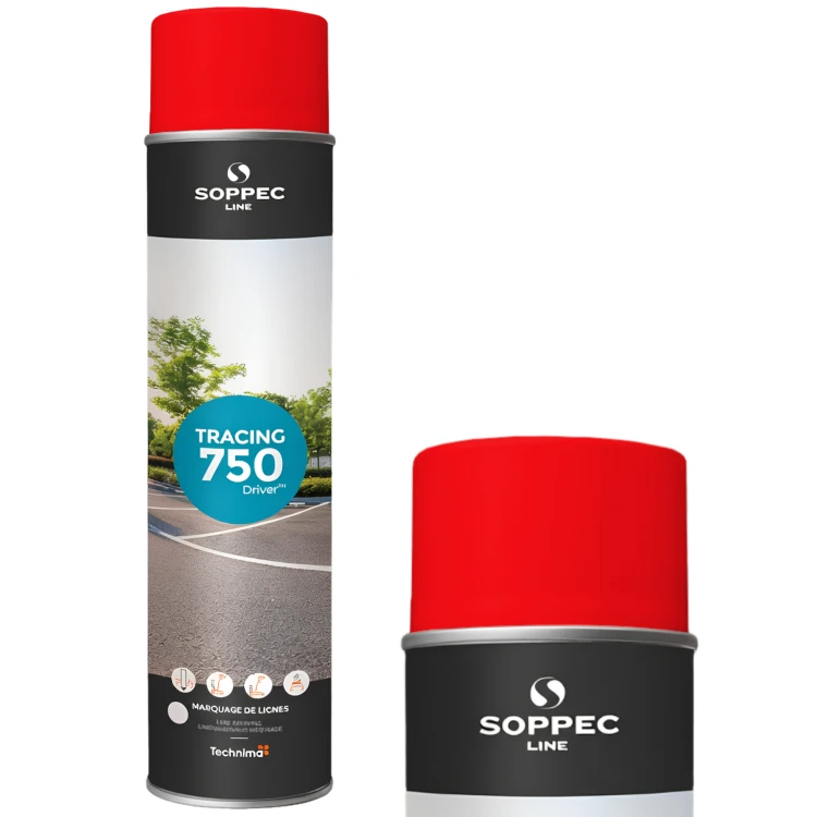 SOPPEC Farba spray do znakowania linii czerwona TRACING 750ml 151804