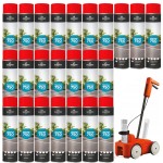 SOPPEC Farba spray do znakowania linii czerwona TRACING 750ml 151804 24 sztuki + wózek