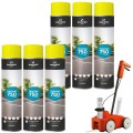 SOPPEC Farba spray do znakowania linii żółta TRACING 750ml 151802 6 sztuk + wózek