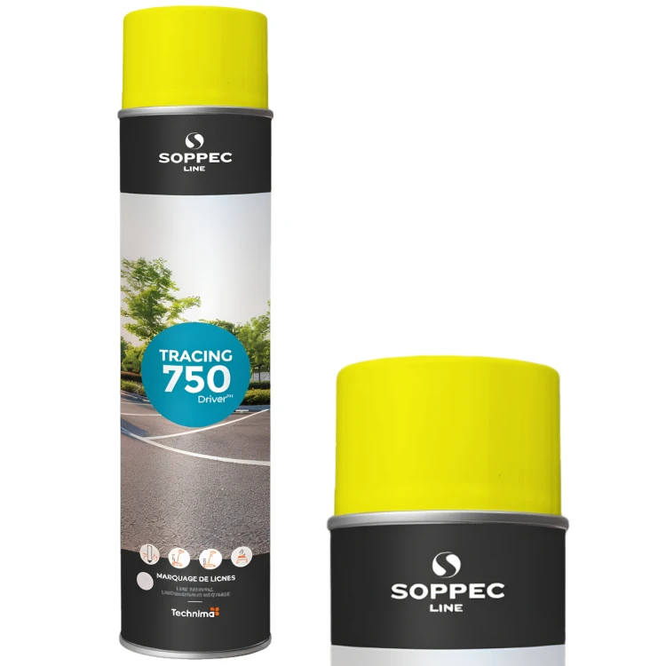 SOPPEC Farba spray do znakowania linii żółta TRACING 750ml 151802