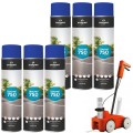 SOPPEC Farba spray do znakowania linii niebieska TRACING 750ml 151801 6 sztuk + wózek