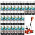 SOPPEC Farba spray do znakowania linii biała TRACING 750ml 151800 24 sztuki + wózek