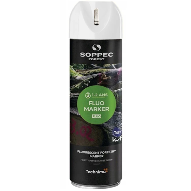 Farba spray biała do znakowania drzew Fluo Marker 500ml