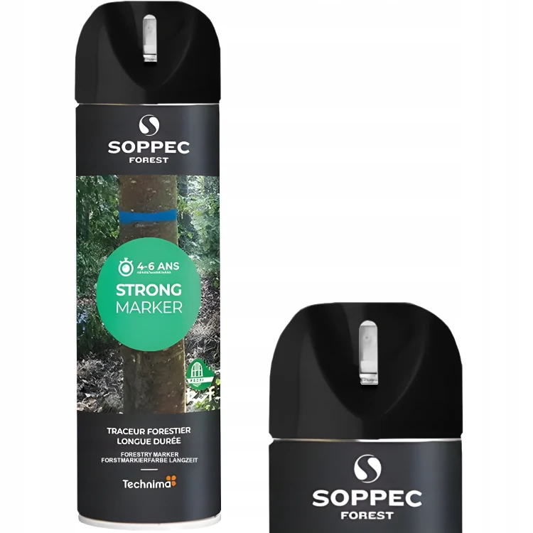 Farba Spray czarna do znakowania drzew STRONG MARKER 500ml SOPPEC 131703