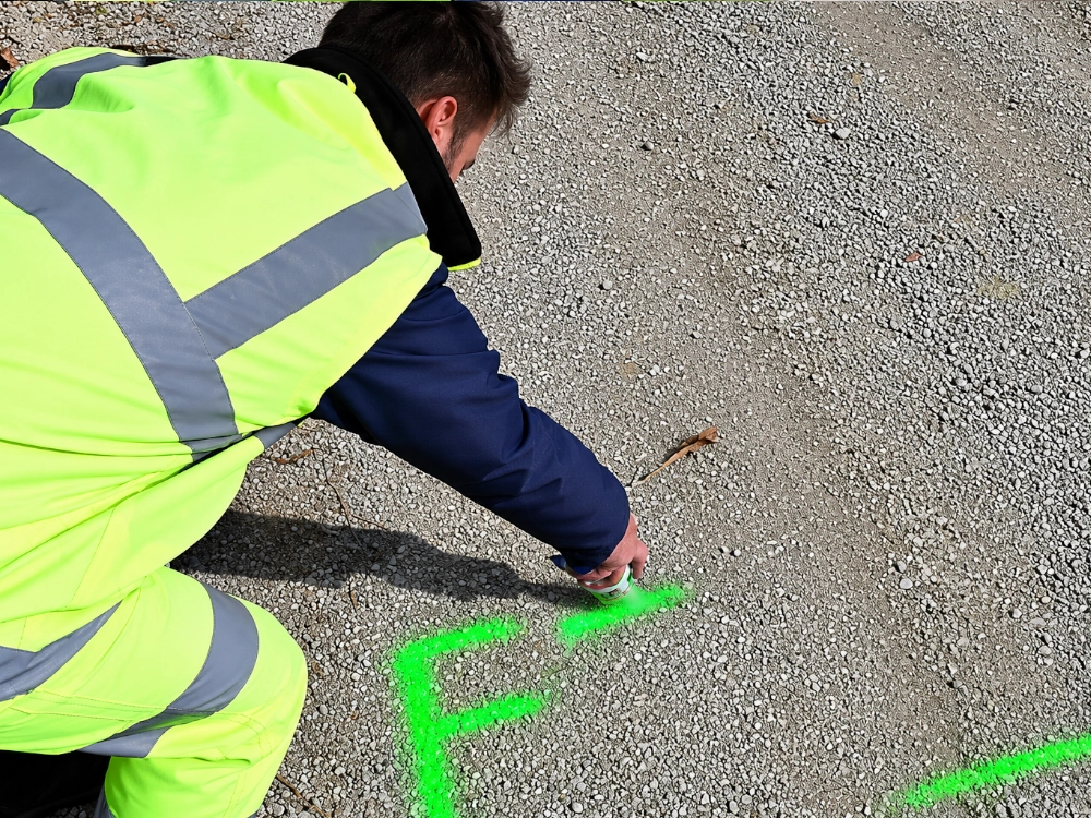 Zastosowanie zielonej farby fluorescencyjnej Soppec Track Marker